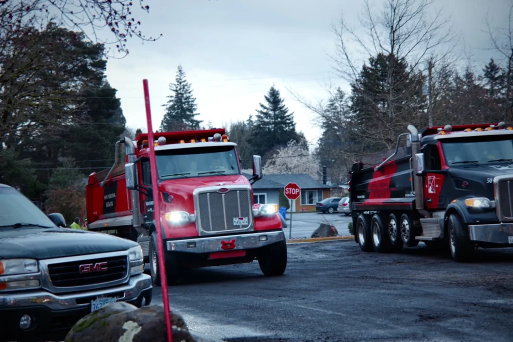 Parking lot paving. Fred Meyer 2.2025 #4