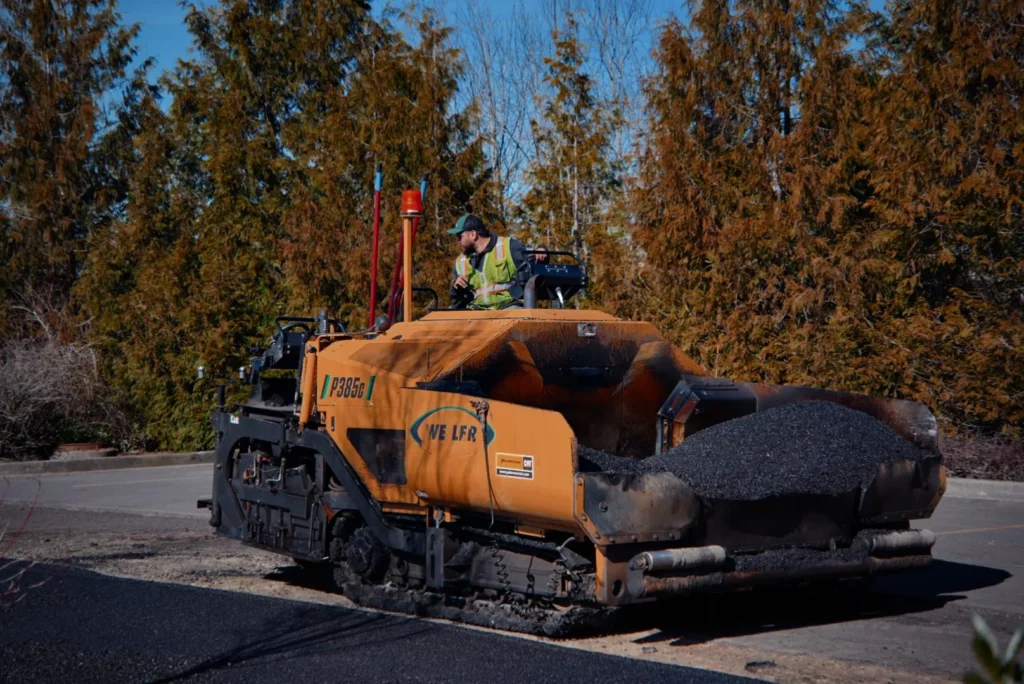 Parking lot repair.Fred Meyers 2.2025 #2