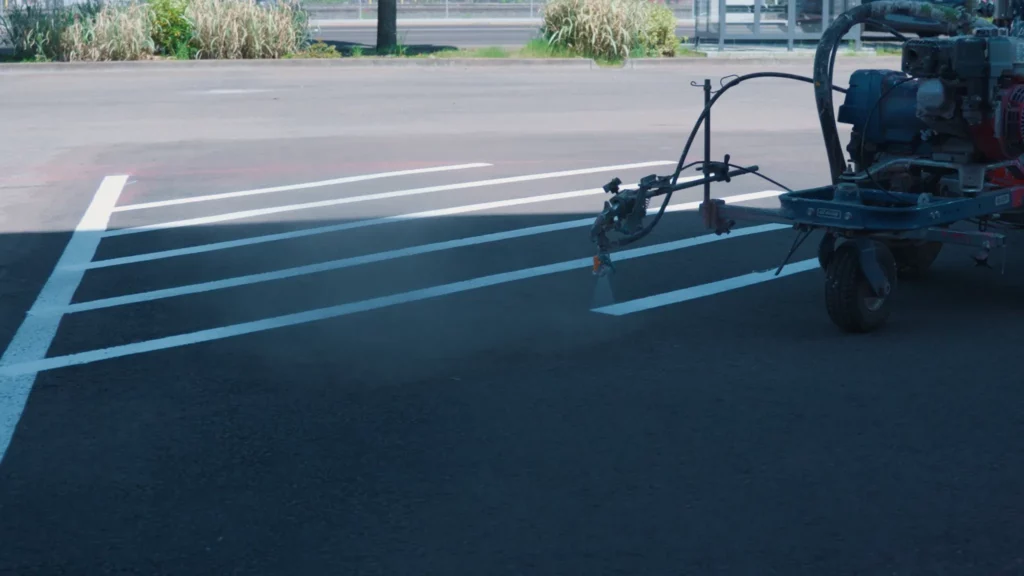 parking lot line striping contractor portland or